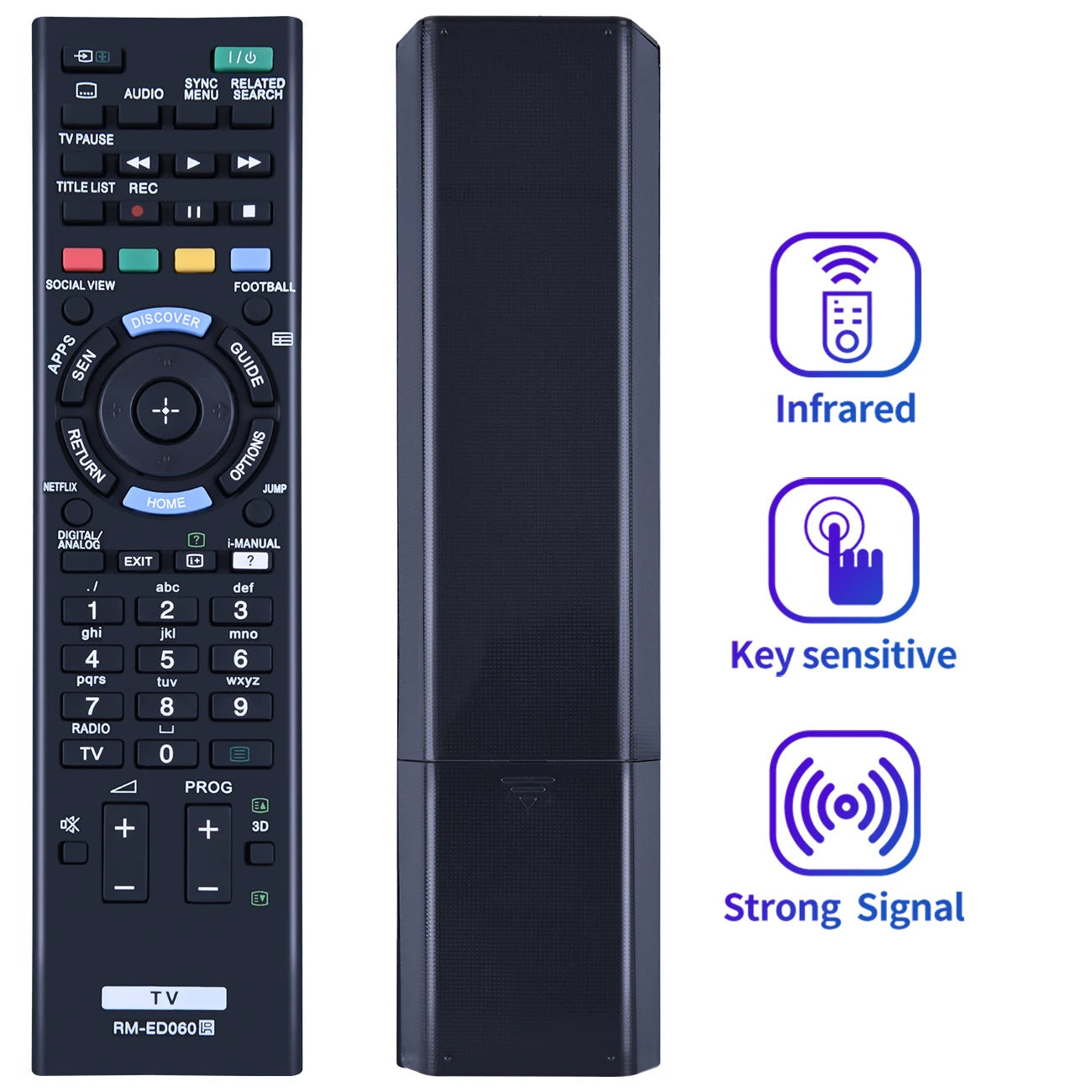 NEW RM-ED060 for Sony TV Remote Control KDL-42W815B KDL-42W817B KDL-42W828B