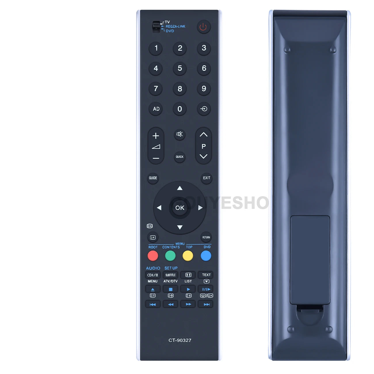 New CT-90327 Replace Remote for Toshiba TV CT-90307 CT-90287 CT90273 CT90274 CT90288 CT-9995 865 CT-90273 CT-90296