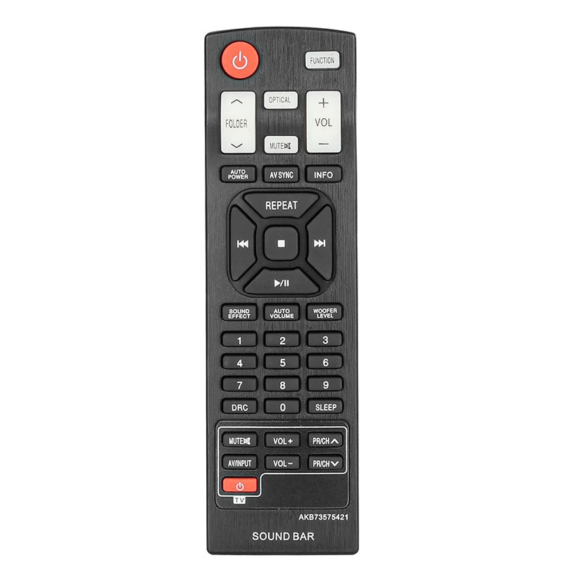 AKB73575421 Replacement Remote Control for LG Soundbars - Compatible with Models: NB421, NB2420A, NB2430, NB3530, NB3530A, NB3540, NB3730A, NB4530, NB4530A, NB4530B, NB4532B