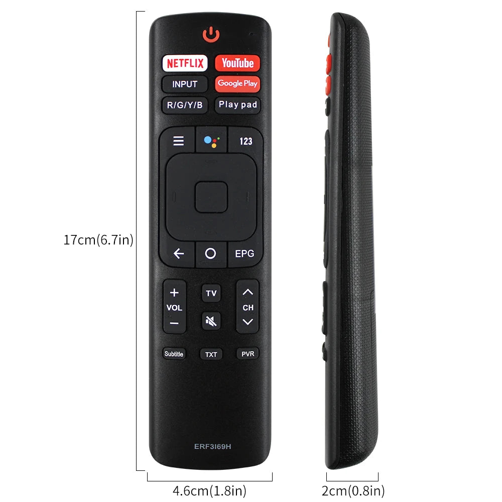 New Replacement ERF3I69H Remote Control Suitable For Hisense LCD 4K UHD TV with NETFLIX YouTube Button