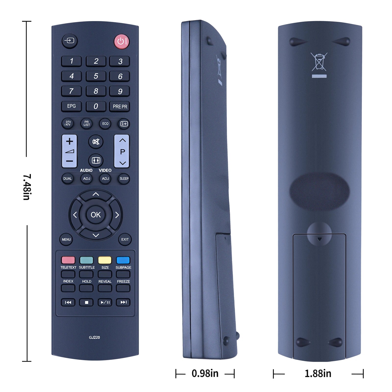 GJ220 Remote control  for sharp LED  TV LC-26LE320E LC-32LE320E LC-37LE320E LC-42LE320E LC-19LE320E LC-22LE320E