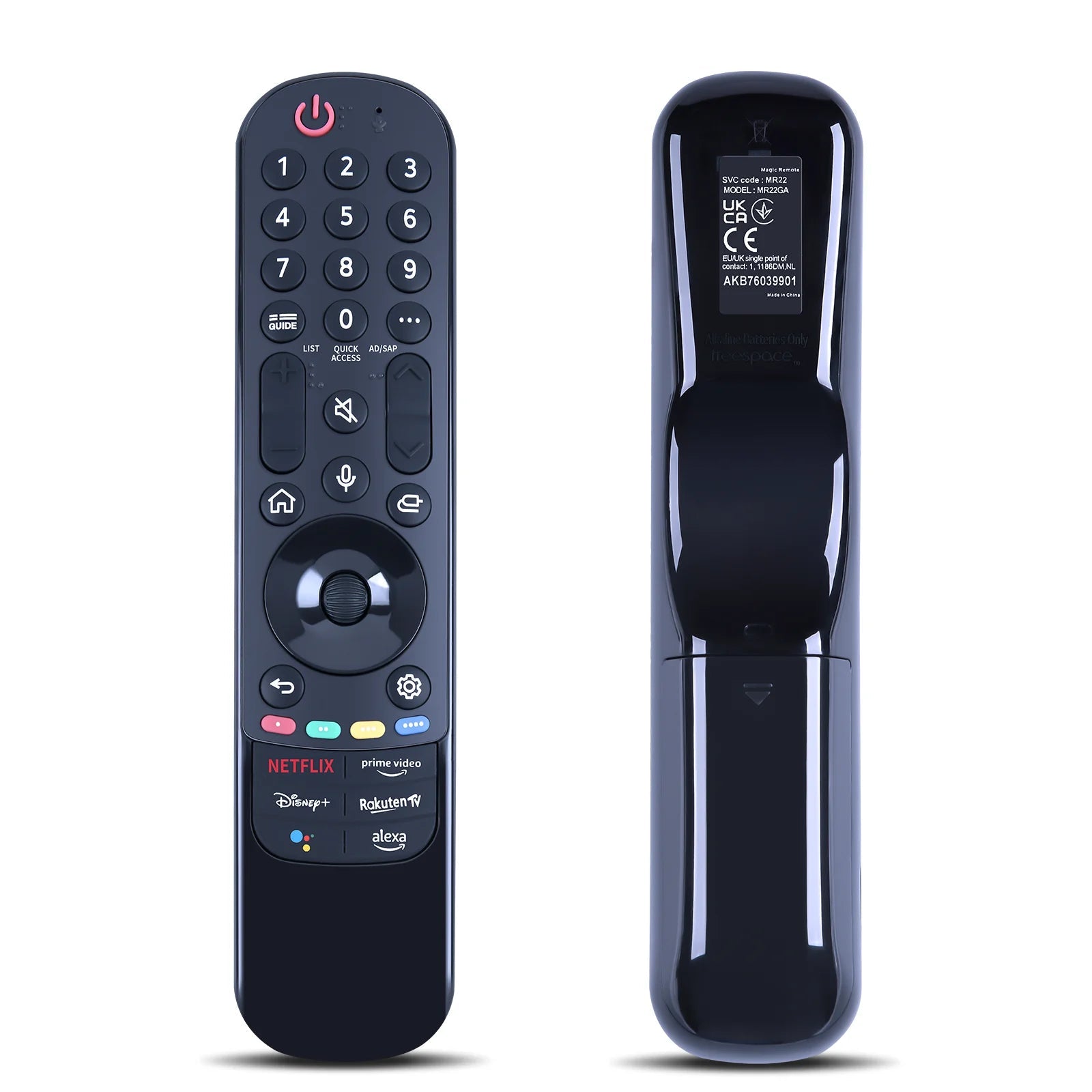 AKB76039901 / MR22GA / MR22GN Replacement Remote for LG Smart TVs (2022 Models) - Compatible with OLED, QNED, NanoCell, UHD, 4K, 8K TVs (No Pointer/Voice Function)