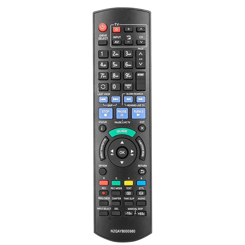 N2QAYB000980 Remote Control For Panasonic DVD Recorder DMR-XW440 DMR-XW440GL DMR-XW440GLK DMRXW440 DMRXW440GL DMRXW440GLK