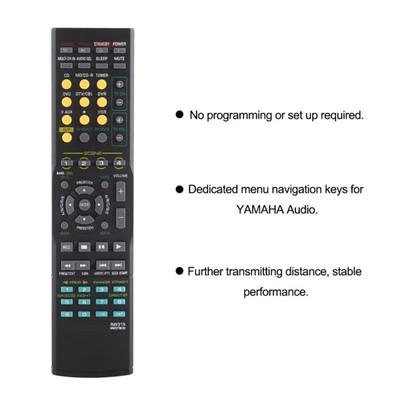 Universal Remote Control for Yamaha RX-V363 RX-V463 RX-V561 RAV311 RAV312 RAV282 RX-V650 RX-V459 RX-V730RDS