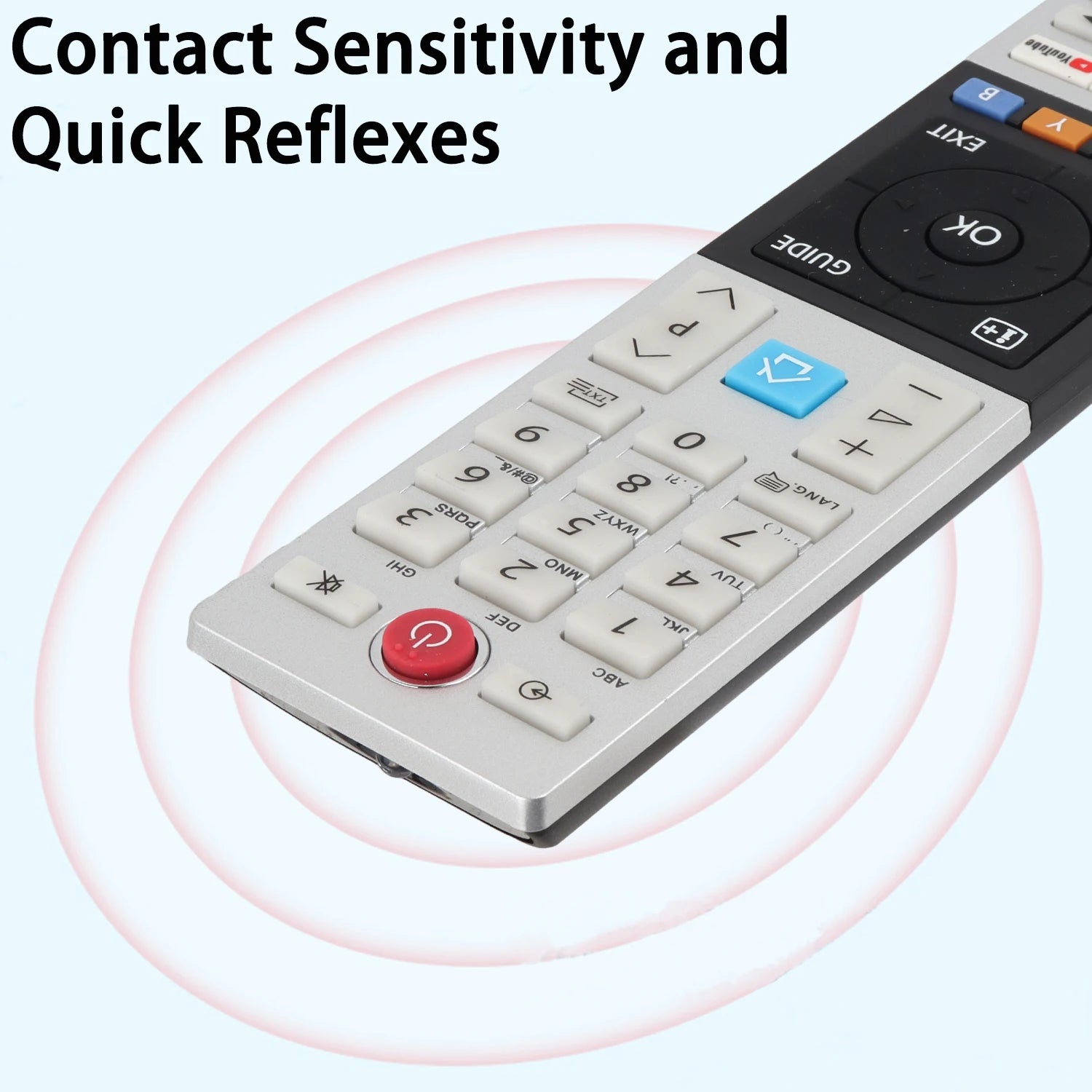 CT-8528 CT8528 Remote Control Compatible With Toshiba TV 24D2863DB 24D3863DB Replacement Controller With Netflix YouTube Rakuten