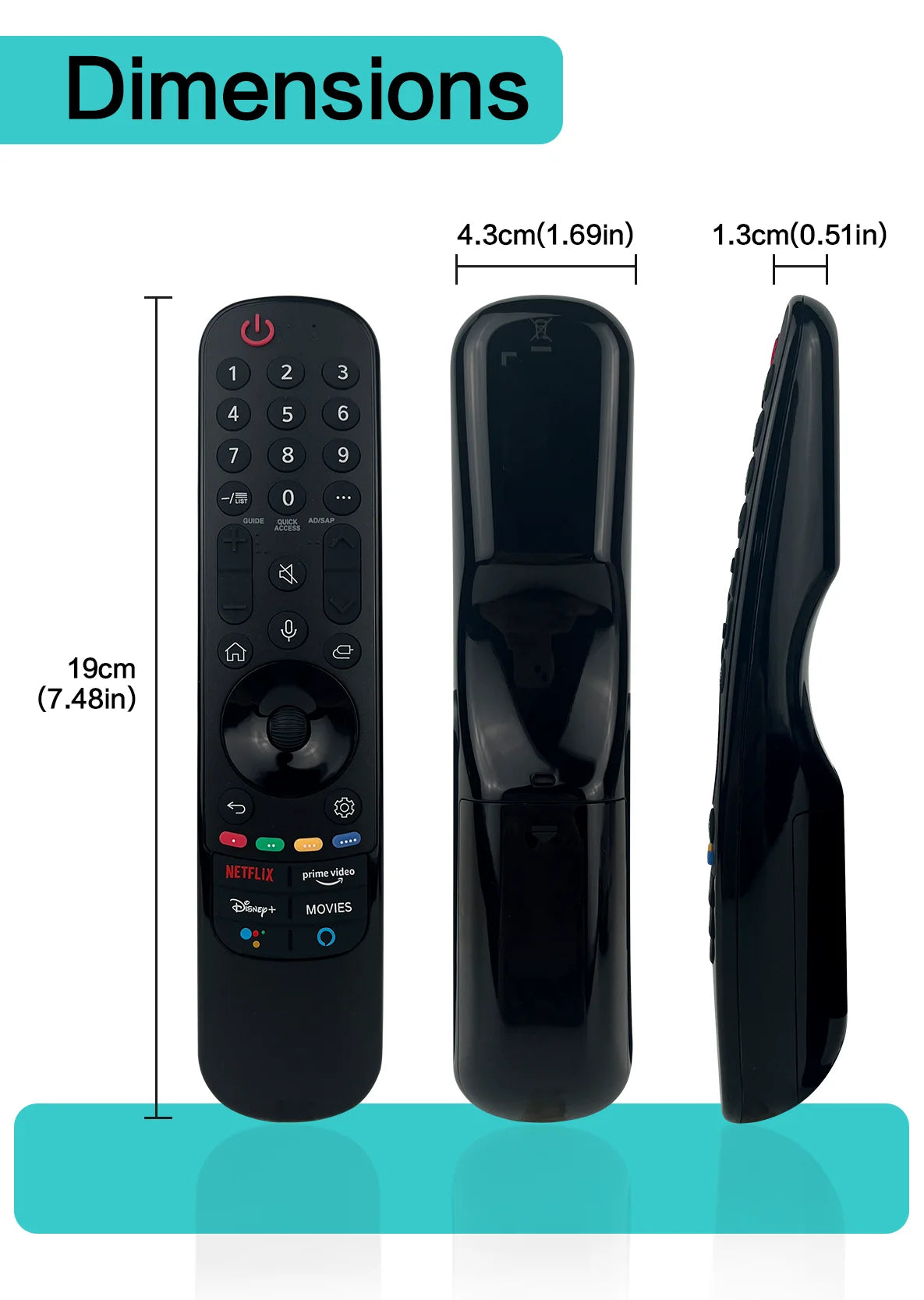 MR21GA Replace for AKB76036204  Magic Remote with Pointer Voice Function Replacement for TV UHD OLED QNED  4K 8K Smart TV