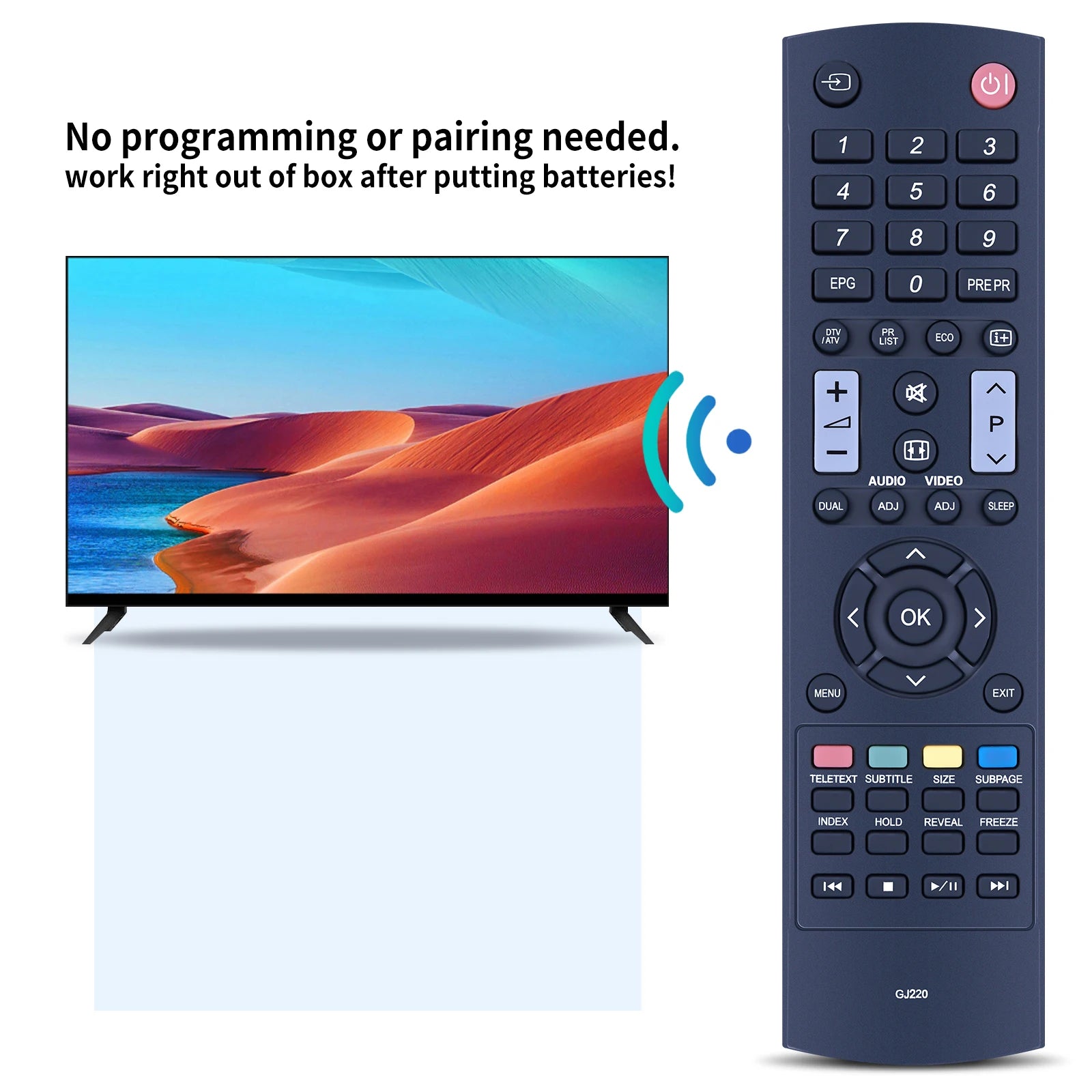 GJ220 Remote control  for sharp LED  TV LC-26LE320E LC-32LE320E LC-37LE320E LC-42LE320E LC-19LE320E LC-22LE320E