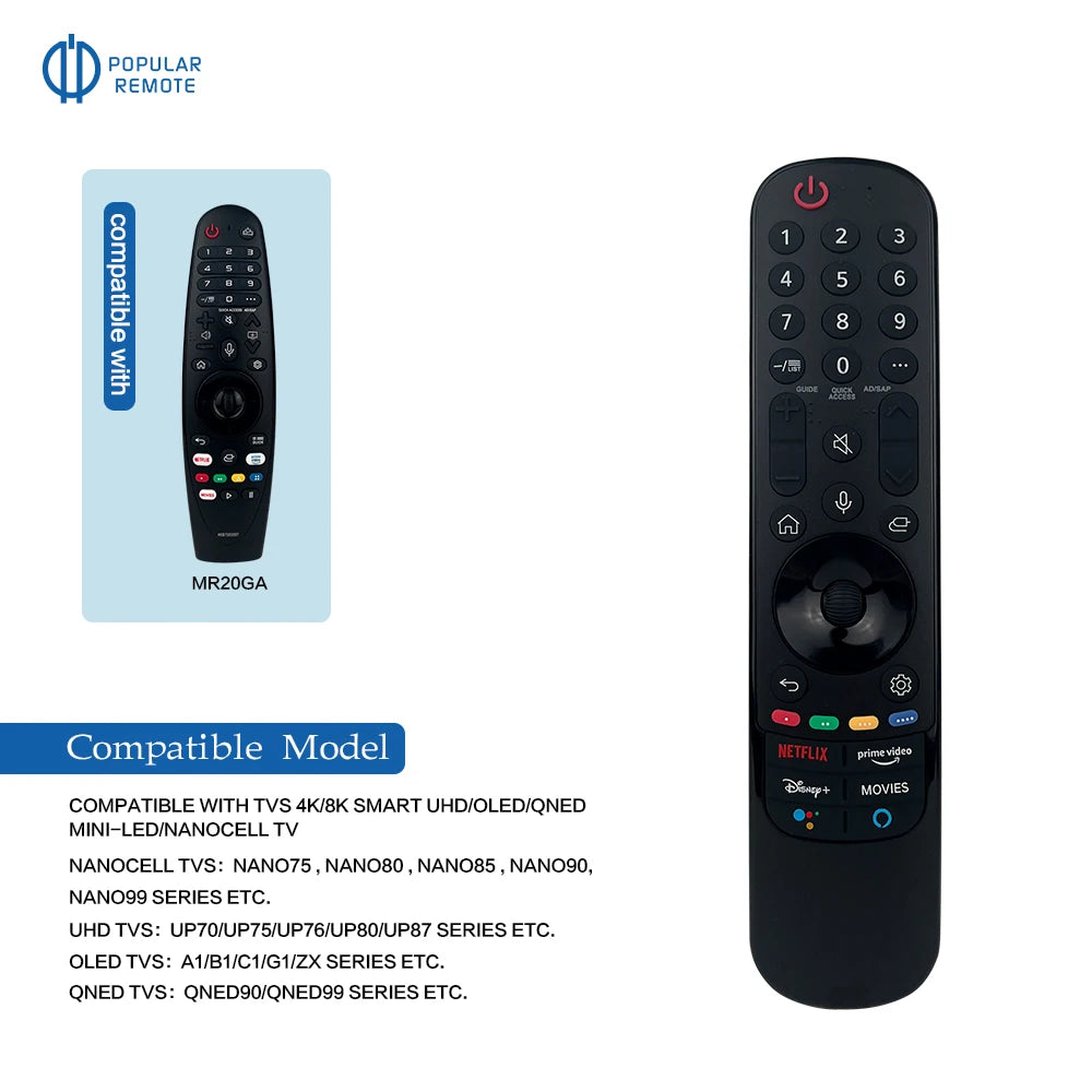 MR21GA Replace for AKB76036204  Magic Remote with Pointer Voice Function Replacement for TV UHD OLED QNED  4K 8K Smart TV