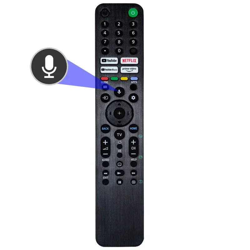 RMF-TX520P Replacement Voice Remote Control  for Sony Bravia LCD TV KD-43/50/55/65X80J KD-55/65/75X85J XR-77A80JXR-55/65X90J