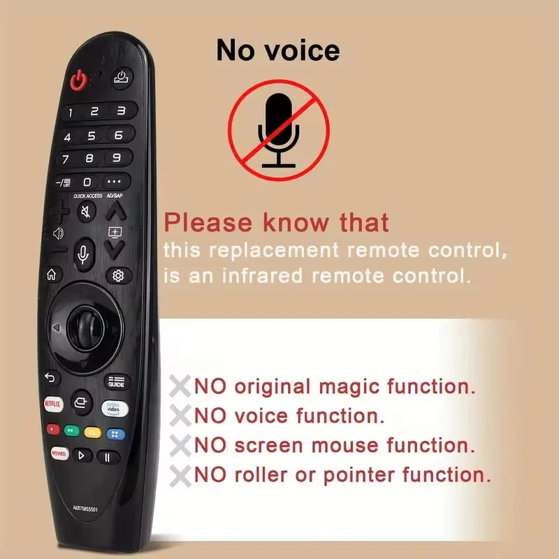 MR20GA / AKB75855501 Magic Remote Control for LG TVs Compatible with AN-MR650A, AN-MR18BA, AN-MR19BA & RX, ZX, WX Series