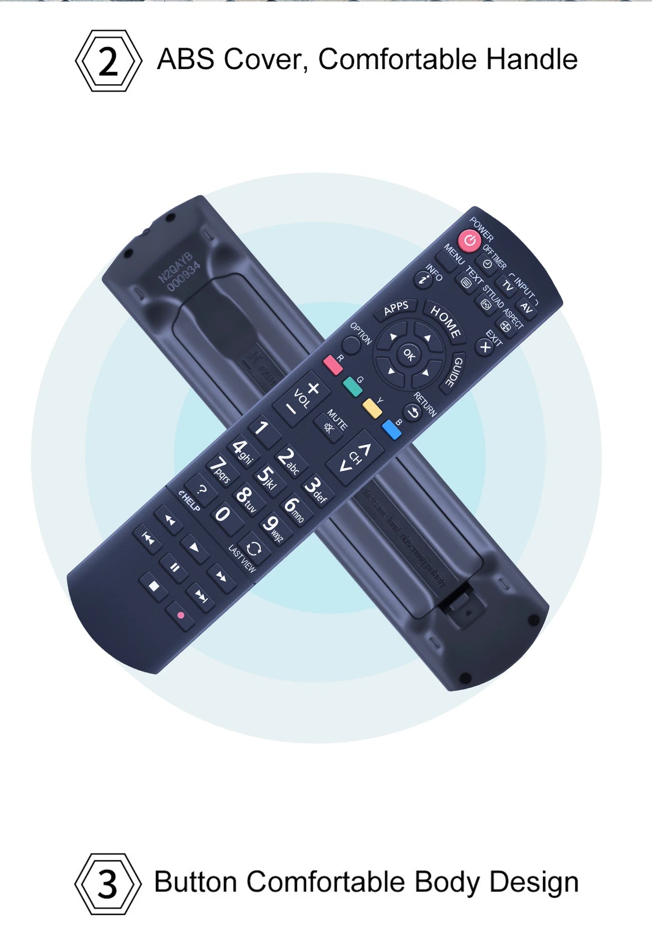 N2QAYB000934 Remote Control For PANASONIC LCD TV TH-32AS610A TH-42AS640A TH-50AS640A TH-60AS640A