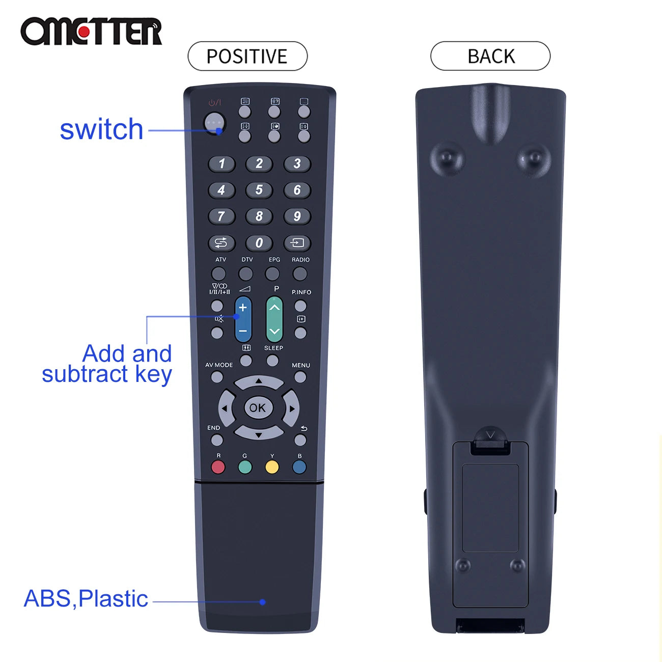 New GA586WJSA Replaced Remote Control Fit for SHARP TV LCD D65E D653E DH65E DH65S