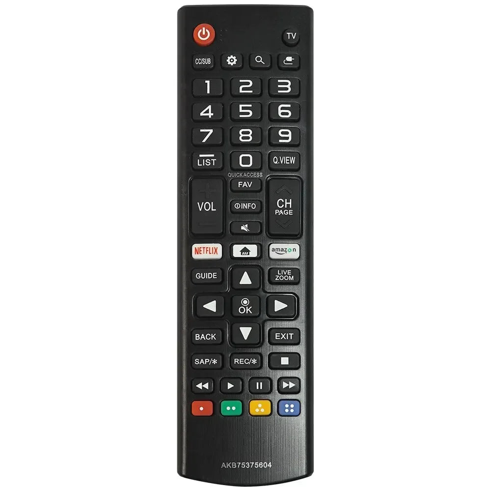 NEW Replacement Remote Control for LG Smart TVs - Compatible with Model AKB75375604 and TVs: 32LK610BPUA, 43UK6300PUE, 49UK6300PUE, 55UK6300PUE