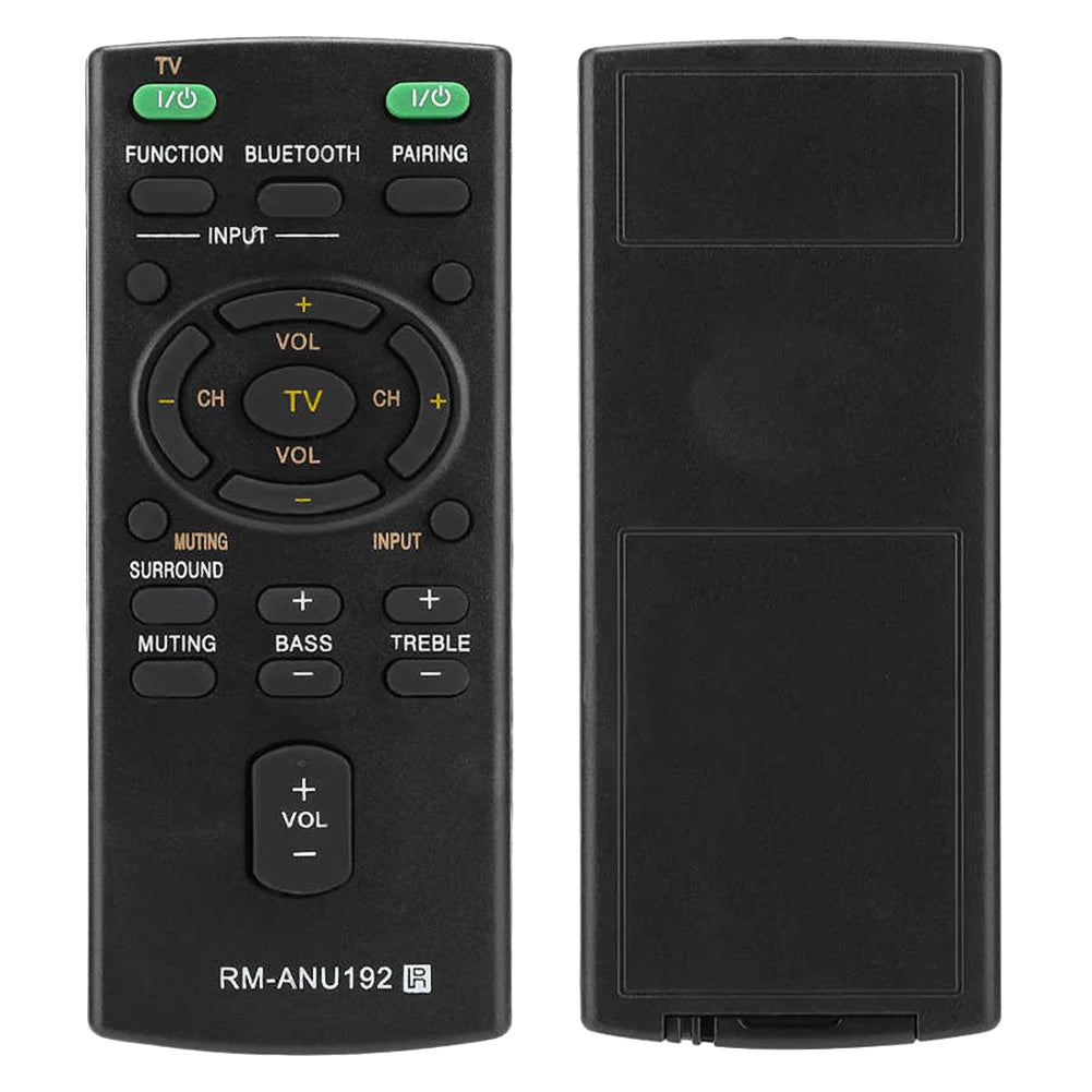 RM-ANU192 Bluetooth Speaker Remote Control for Sony Sound Bar SACT60BT SS-WCT60 SSWCT60 HT-CT60BT HTCT60BT SA-CT60BT