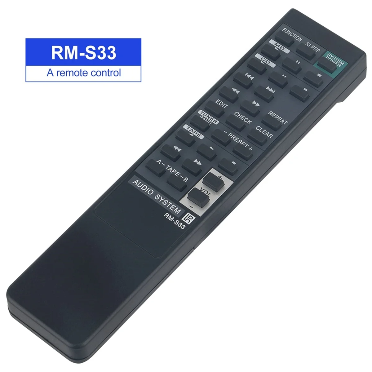 RM-S33 Remote Control for Sony Audio System HCDH801 MHC701 MHC-701 MHC-801 MHC-S30 MHC801 MHCS30 STD777ES