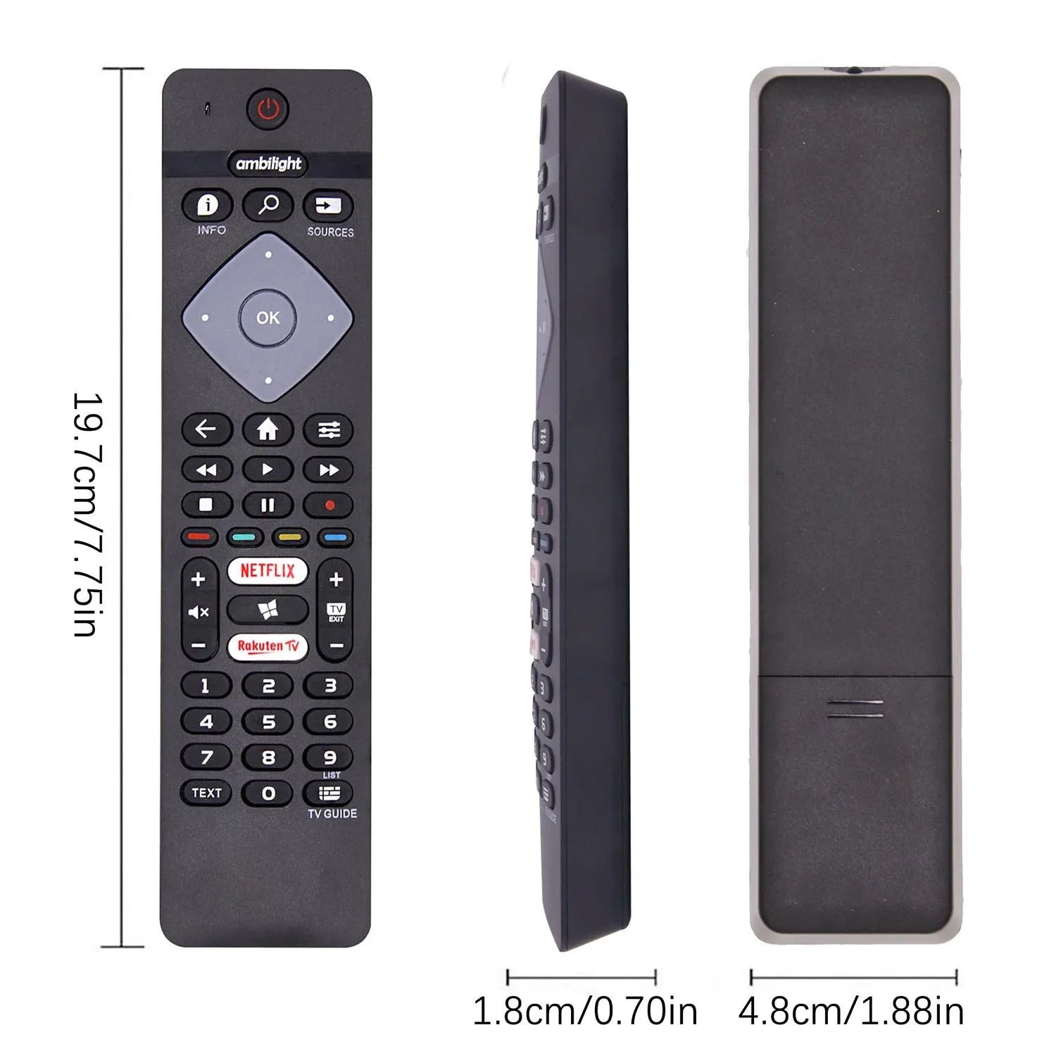 Remote Control Replacement for All Philips Ambilight 4K LED Smart TV BRC0884402/01 75PUS6754/12 65PUS6754/12 55PUS6754 65PUS6704