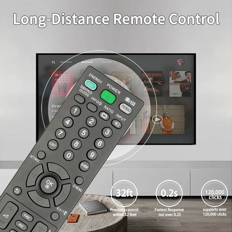 Replacement Remote Control for LG TVs - Compatible with Models AKB73655802, AKB73655861, and TVs: 32CS460, 32LS3400, 32LS345T, 32LS3500, 32LS5600, 42LS3450