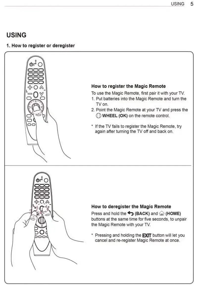 AN-MR600 Magic Remote Control for LG Smart LED TVs - Includes Voice Function and Flying Mouse Pointer - Compatible with AN-600G, AM-HR600, AM-HR650A Models