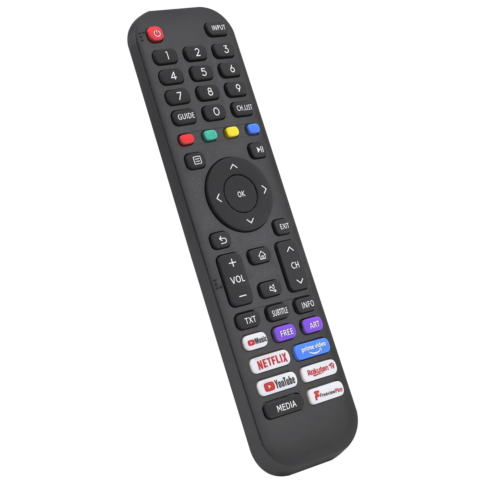 Universal Remote for All Hisense TV Remote, Replacement Smart TV Remote for Hisense 4K UHD Android Smart TV, with Netflix, Prime