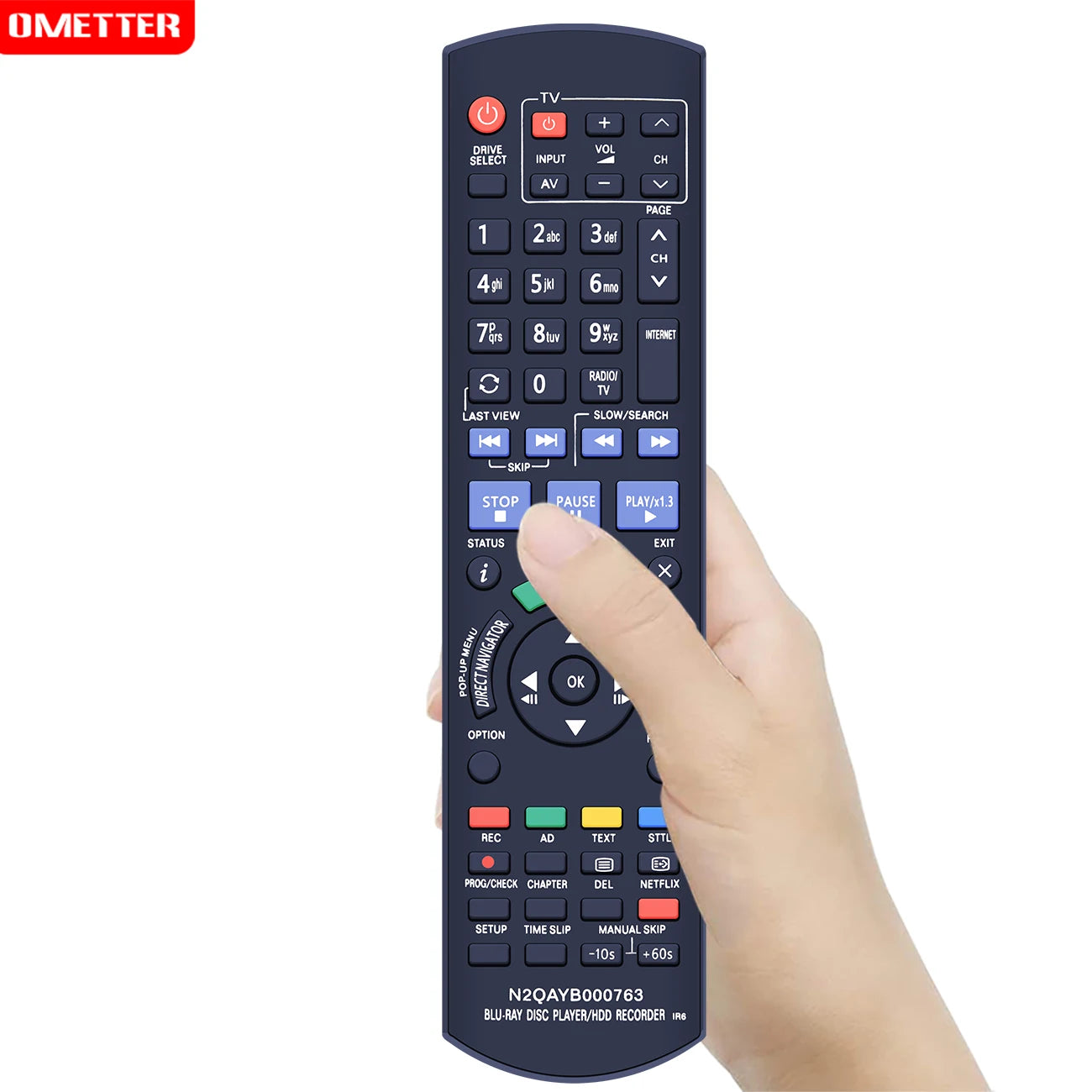 N2QAYB000763 Remote Control Replaced for Panasonic DMR-PWT420EB DMR-PWT530