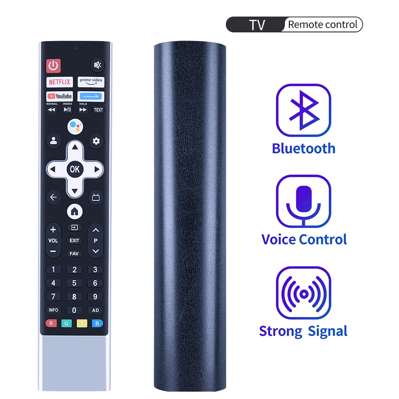 Voice Remote Control for Skyworth METZ Blaupunkt 55 Inches QLED TV 55QD7020 for NEX DIGITAL GS43G GSQ50G GSQ55G GSQ65G GSQ75G