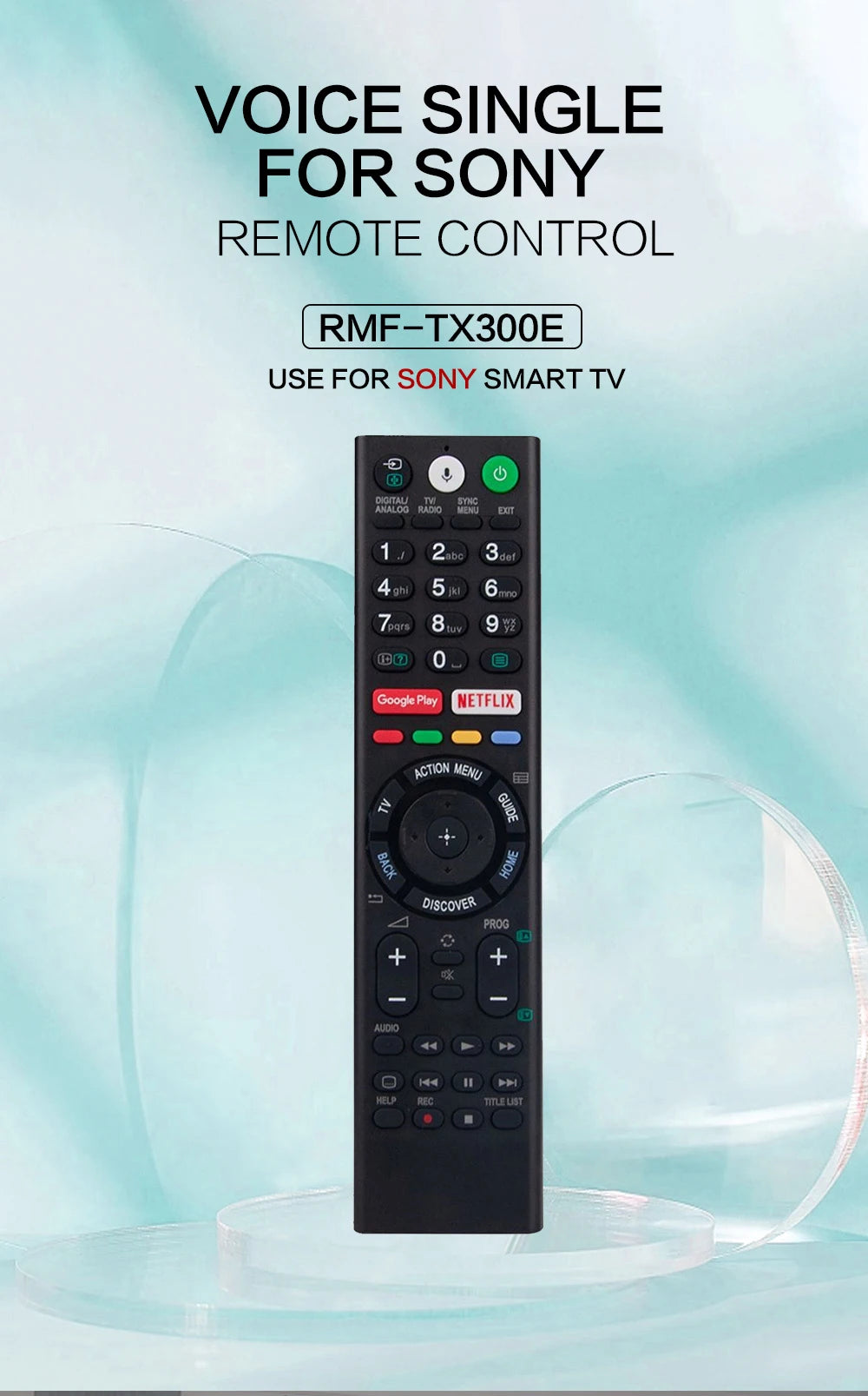 RMF-TX300E RMF-TX310E Voice TV Remote Control Replacement Bravia Series For Sony 4K Ultra HD Smart LED TV RMF-TX310U