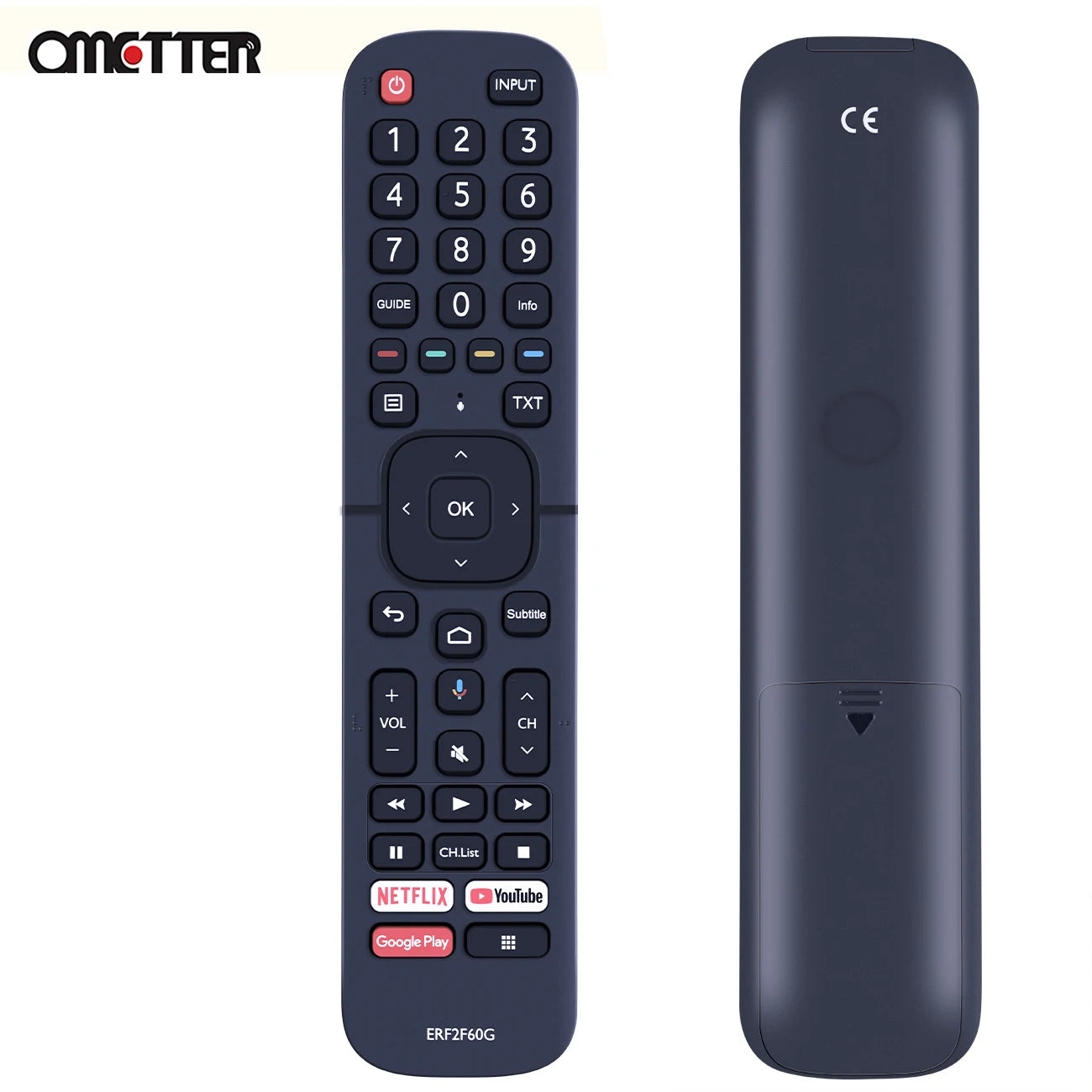 ERF2F60G ERF2F60H Voice Remote Control Fit for Hisense Smart 4K Android TV 9.0 Pie 32A56E 40A56E