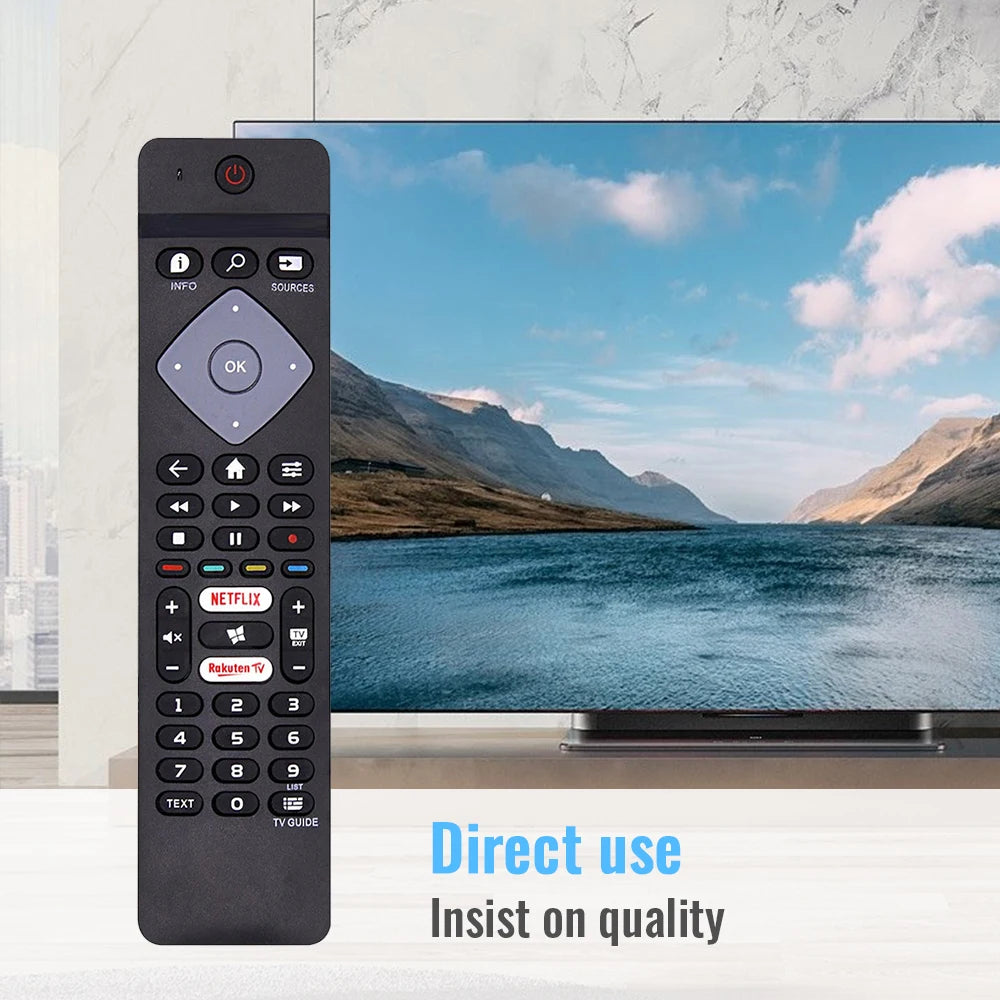 Remote Control for Philips BRC0884301/01 43PUS6704/12 50PUS6704/12 55PUS6704/12 4K UHD Smart TV (No Ambilight)