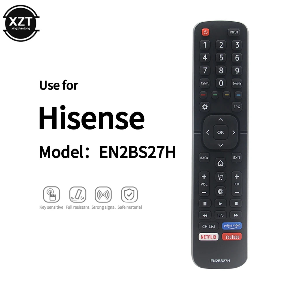 TV Remote Control Replacement EN2BS27H  for Hisense Smart TV 50R5 55R5 58R5 65R5