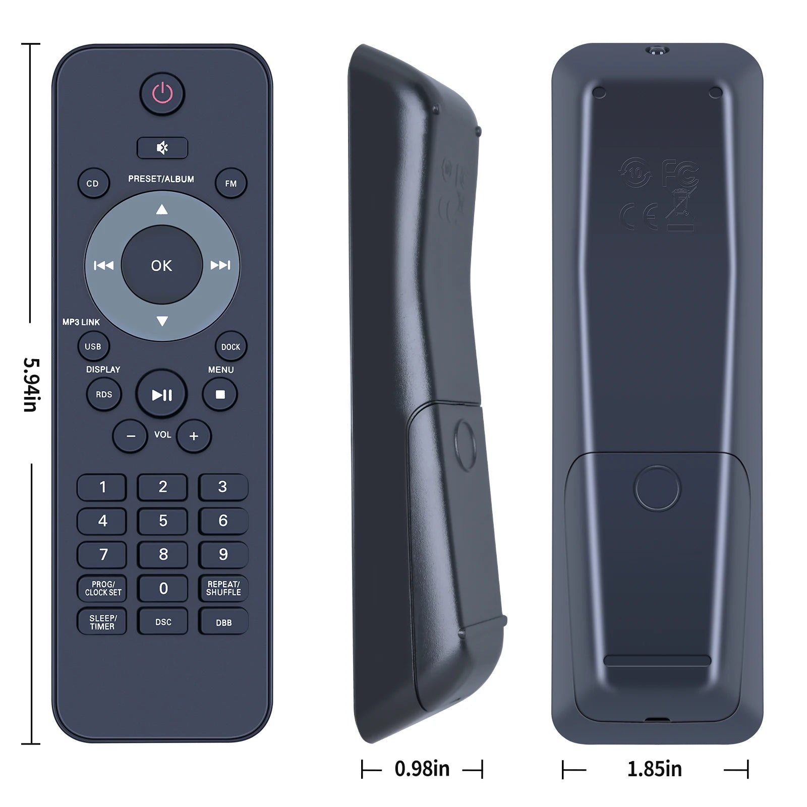 RC31A-T2 Remote Control For Philips Micro Music System DCM1070 DCM2055 MCM1050/B MCM3050 DCM3060 DCM2020 DCM2060 MCM2050 MCM2000