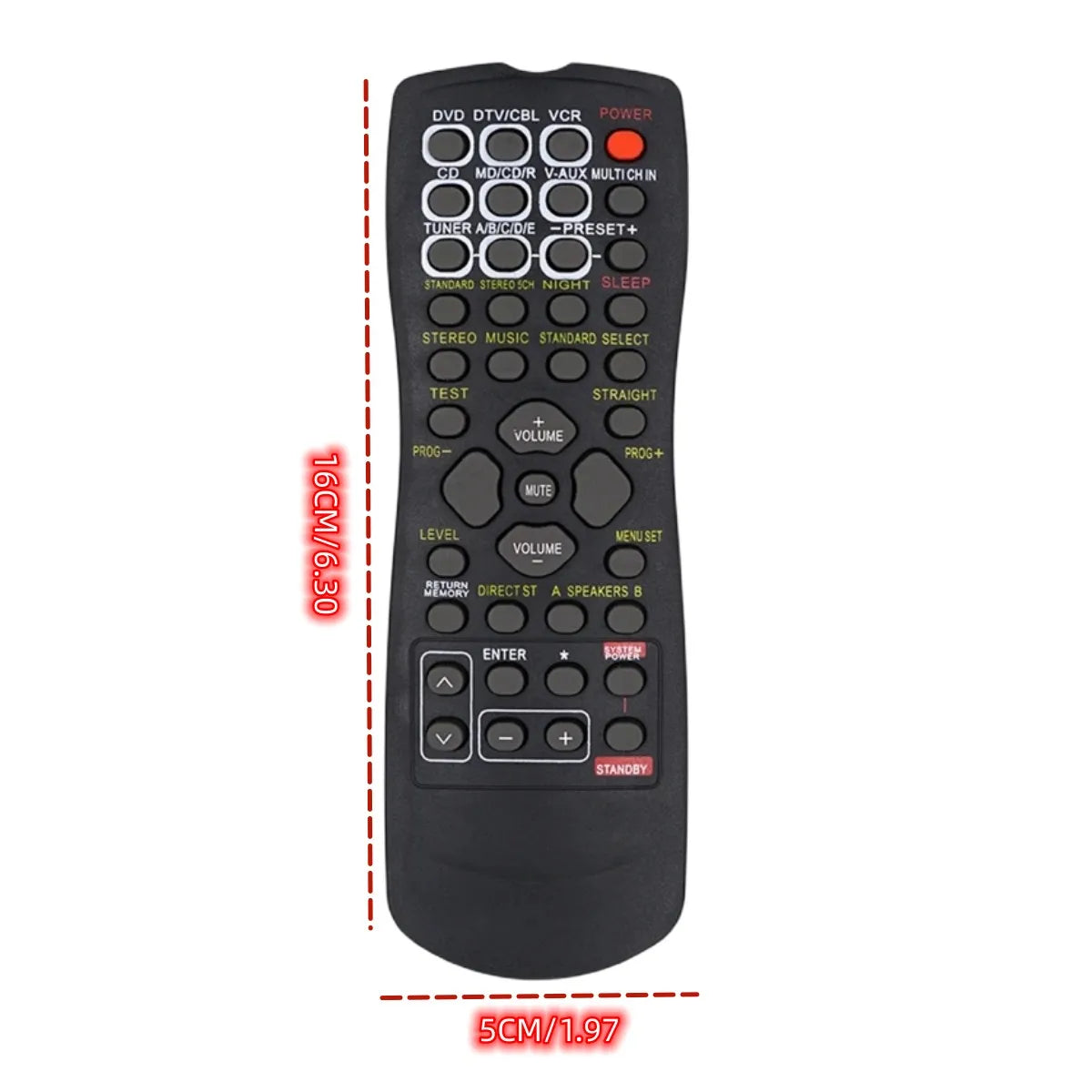 Remote Control For Yamaha RX-V430RDS DSP-AX430 DSP-AX530  HTR-R5540RDS HTR-R5550 HTR-R5550RDS HTR-5540 AV Receiver