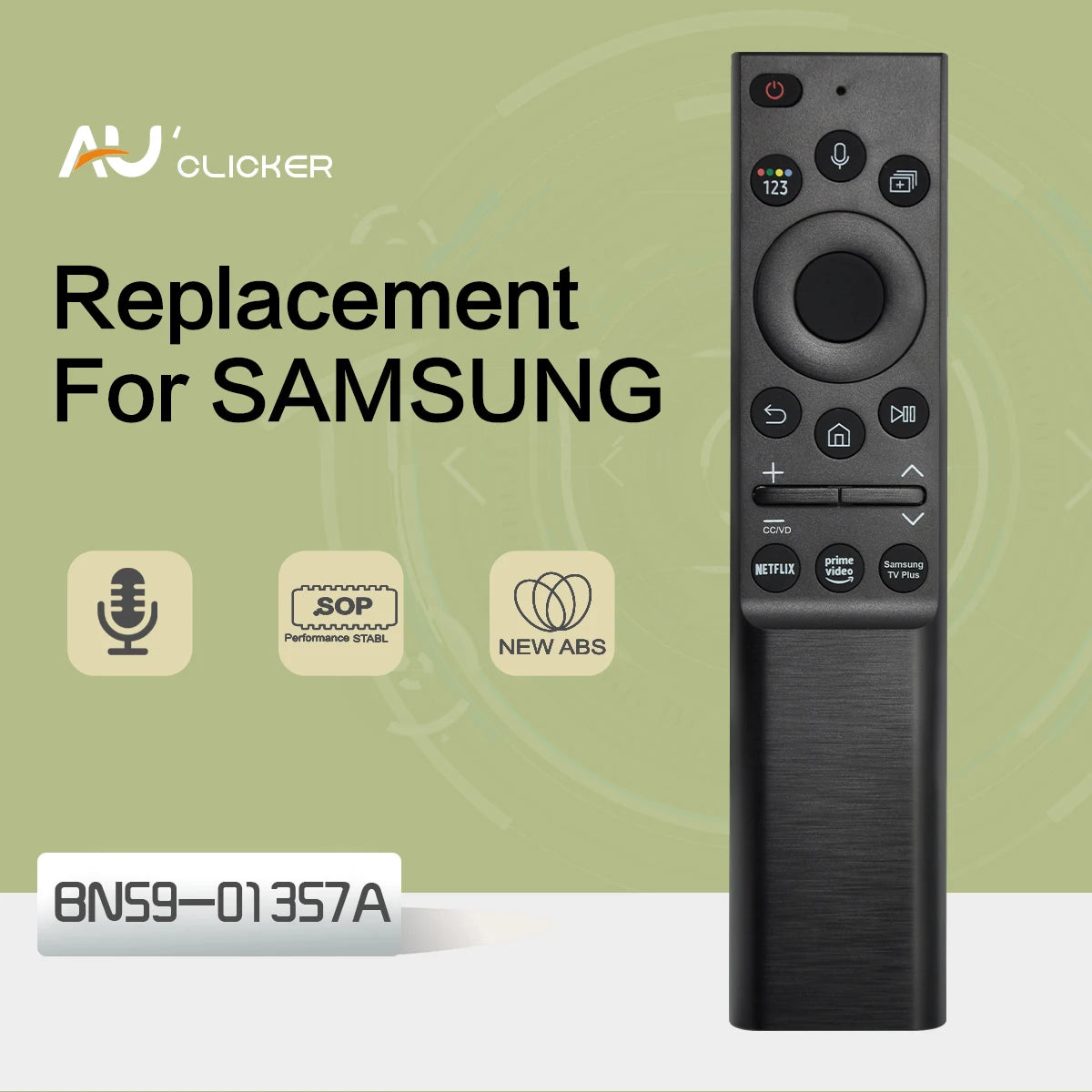 BN59-01357A Solar Voice Remote Control Replacement for Samsung Smart Frame QLED 4K 8K Smart TV Compatible with QN55Q70AAFXZA