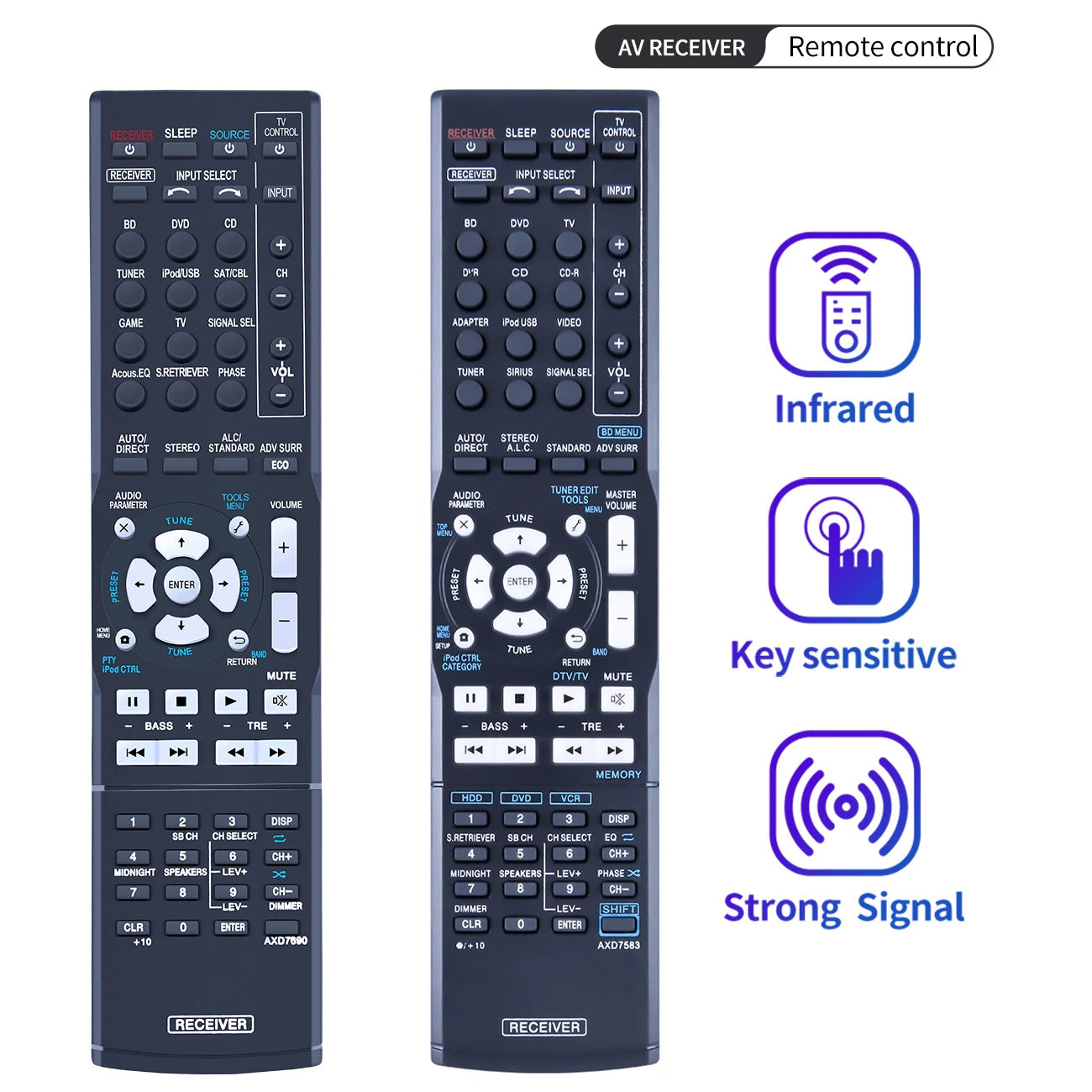 AXD7690 Remote Control For Pioneer AV Receiver VSX-56TXI VSX-9300TX VSX-523-K