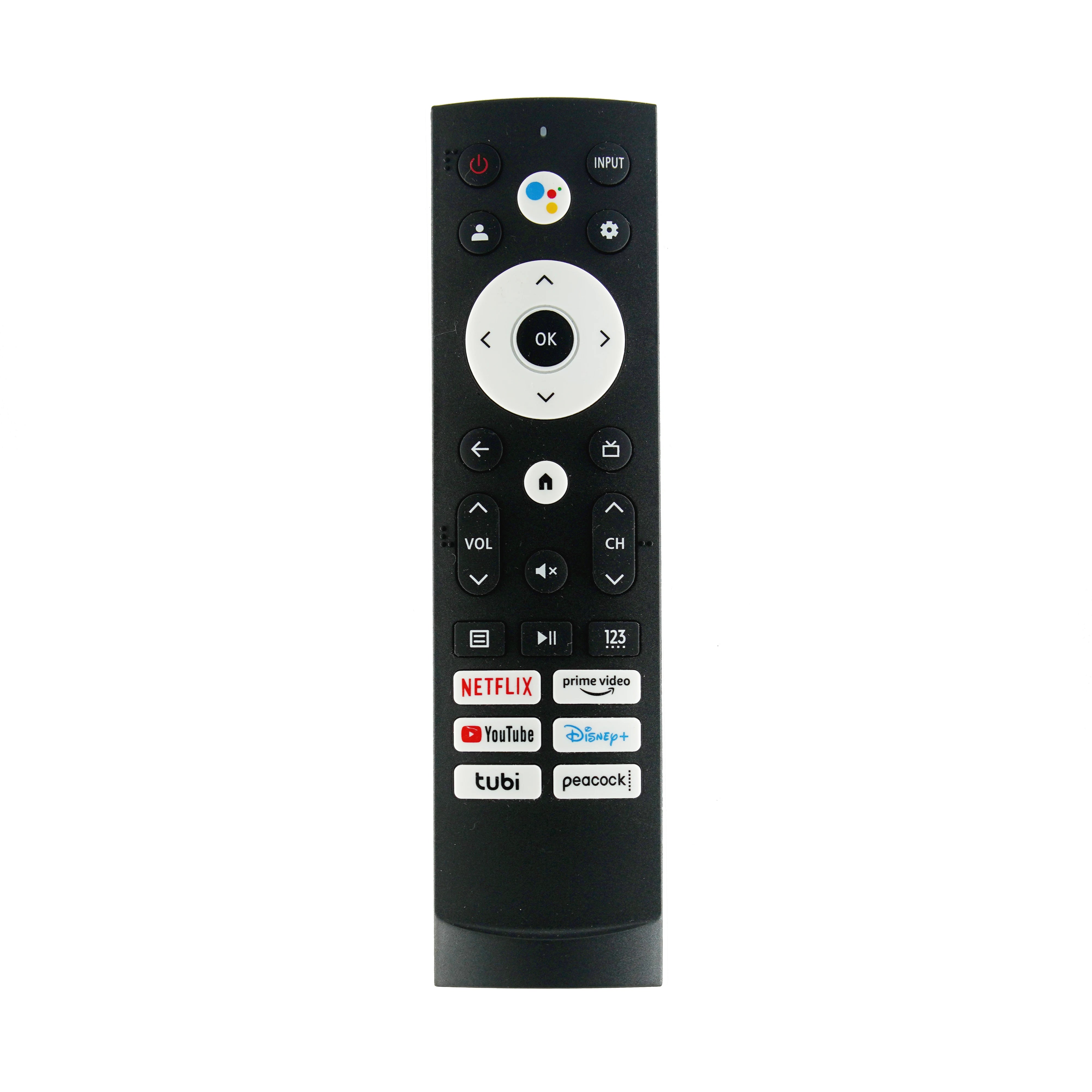 New HE001 Replacement Remote Control for Hisense 4K UHD Android Smart TV  with Netflix Prime Video Disney tubi  HotKeys