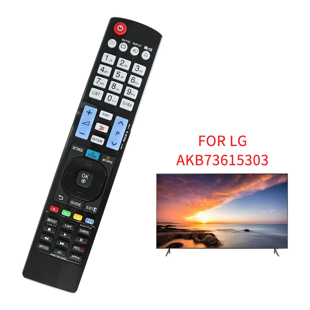 NEW Universal TV Remote Control Replacement for LG Smart 3D LED HDTV - Compatible with Models: AKB73615303, AKB72915235, AKB72914276, AKB72914043, AKB72914041, AKB73295502