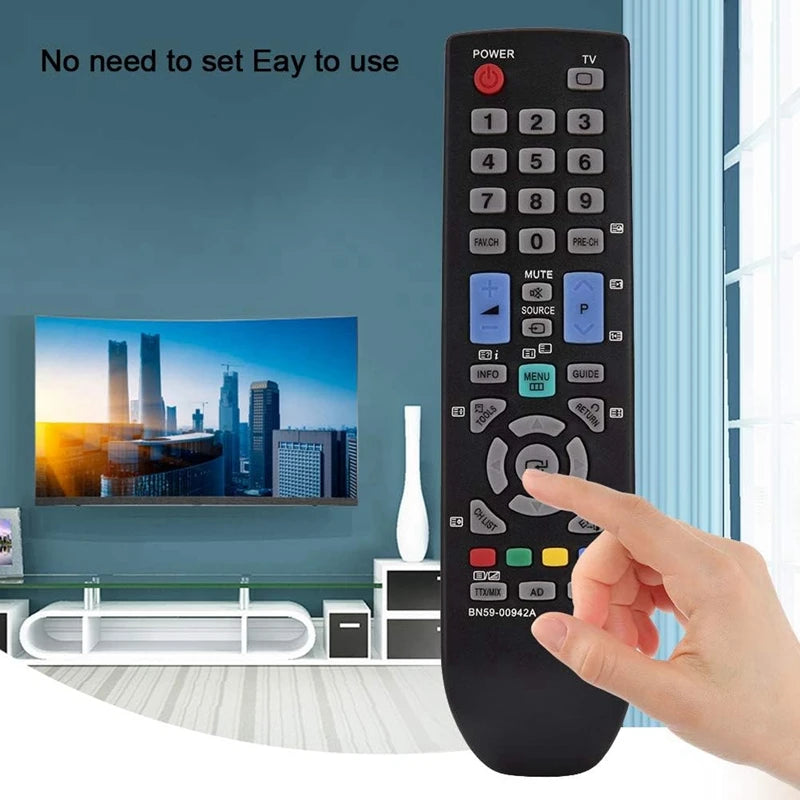 BN59-00942A Remote Control for Samsung TVs Compatible with LE19B450C4W, LE19B650T6W, LE22B450C4W, LE22B450C8W, LE22C330F2W, LE19C430C4W