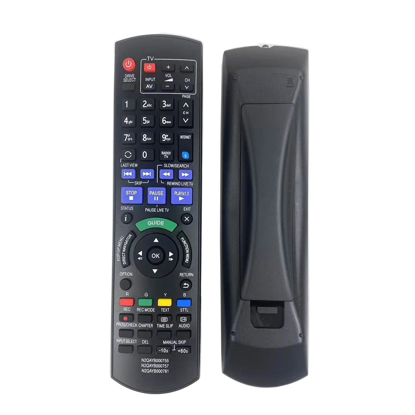 Remote Control For Panasonic N2QAYB000755 N2QAYB000611 N2QAYB000980 DMR-PWT540 DMR-HW220 Blu-ray Disc DVD Recorder