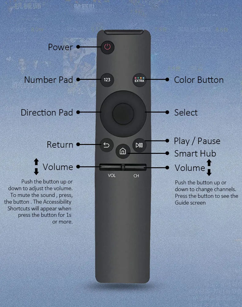 Replacement Remote Control for Samsung Smart TV Remote Control BN59-01259B BN59-01260A BN59-01259D/C 1260E HD TV Remote Control