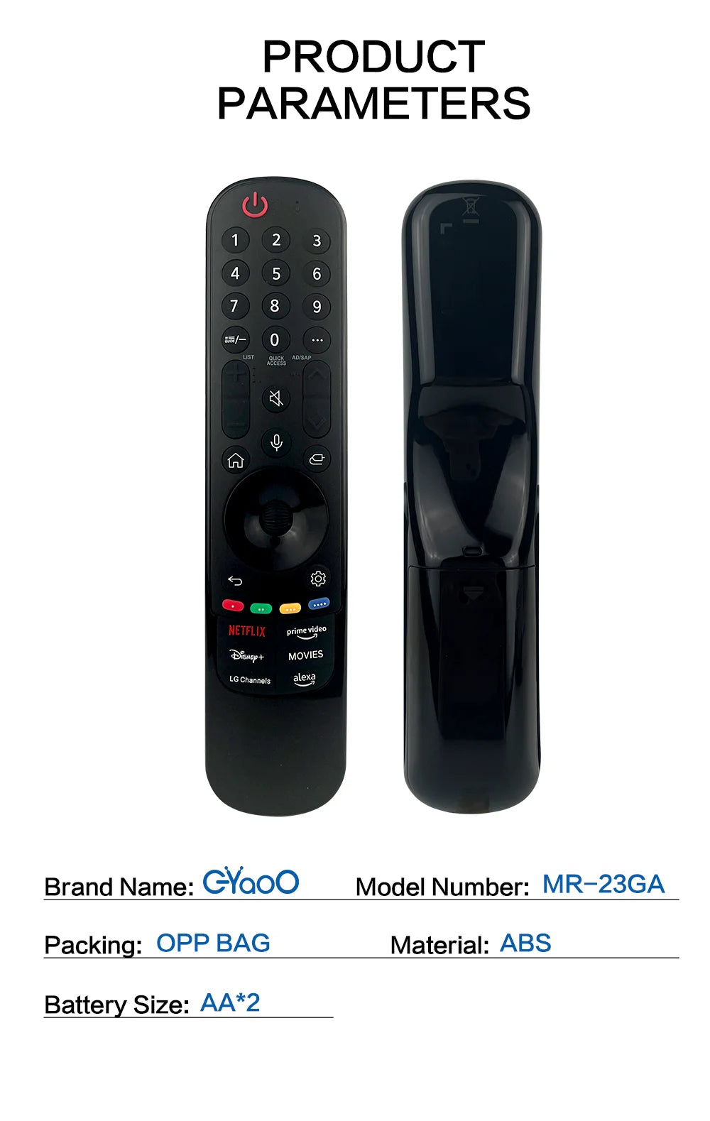 AKB76043105 Magic Voice Remote MR23GA Replacement for  UHD OLED QNED NanoCell Mini 4K 8K Smart TV With Voice Pointer