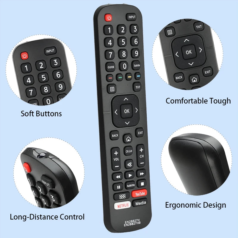 EN2BB27H EN2BB27HB Remote Control For Hisense FHD UHD Smart TV H32A5600 H32A5800 H39A5600 H43A5600 H43A6100 H43A6120 H50A6100