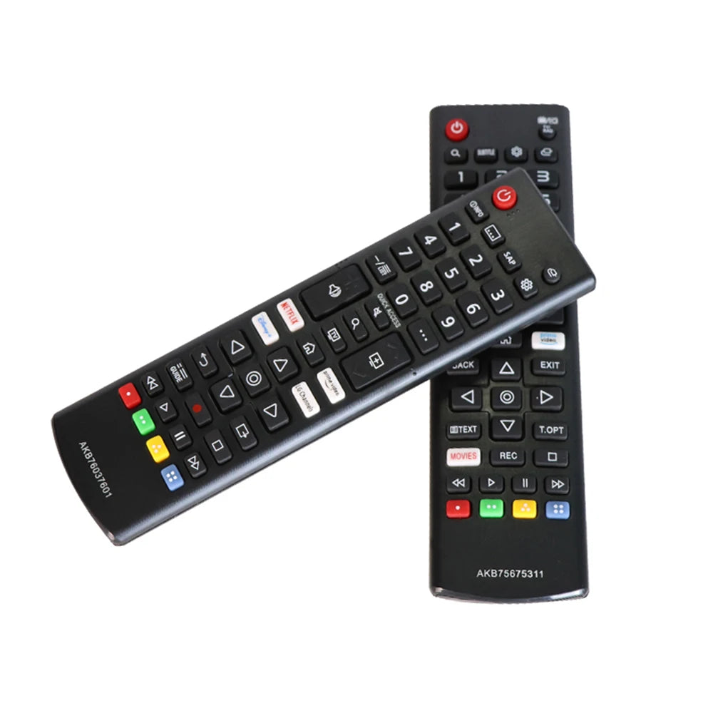 Replacement Remote Control for LG TVs - Compatible with Models: AKB75675301, AKB75675304, AKB75675311, AKB76037601 - Includes NETFLIX and Prime Video Buttons