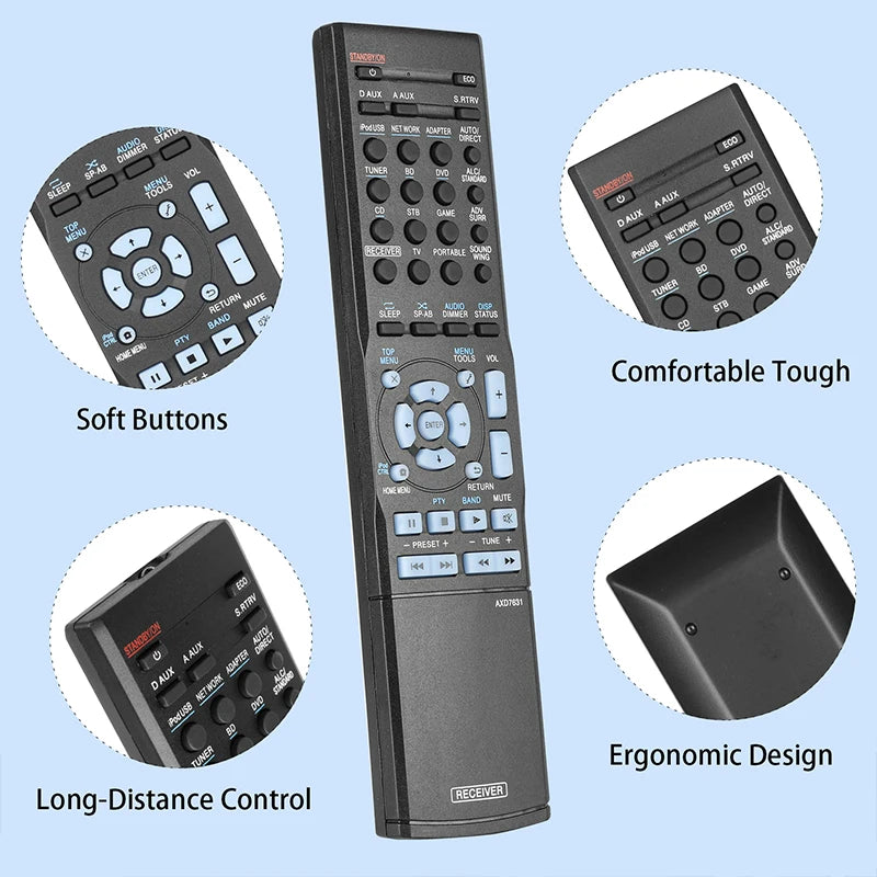 AXD7631 Remote Control For Pioneer AV Receiver VSX-S300 VSX-S310 VSX-S300-K VSX-S300-S VSX-S500-S VSX-S500-K VSX-S300-K/SYXCN8