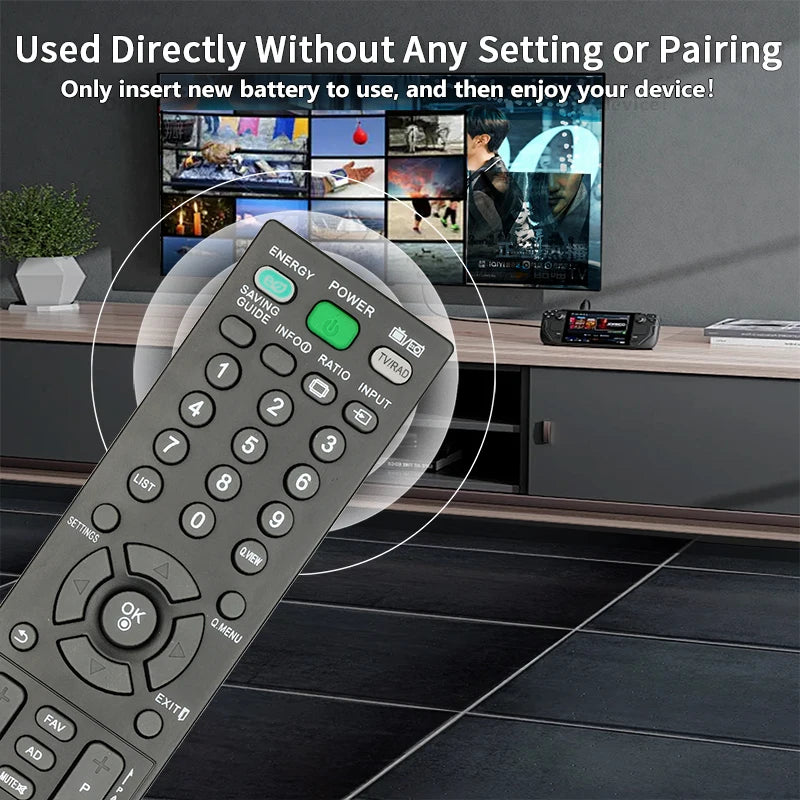 Replacement Remote Control for LG TVs - Compatible with Models AKB73655802, AKB73655861, and TVs: 32CS460, 32LS3400, 32LS345T, 32LS3500, 32LS5600, 42LS3450